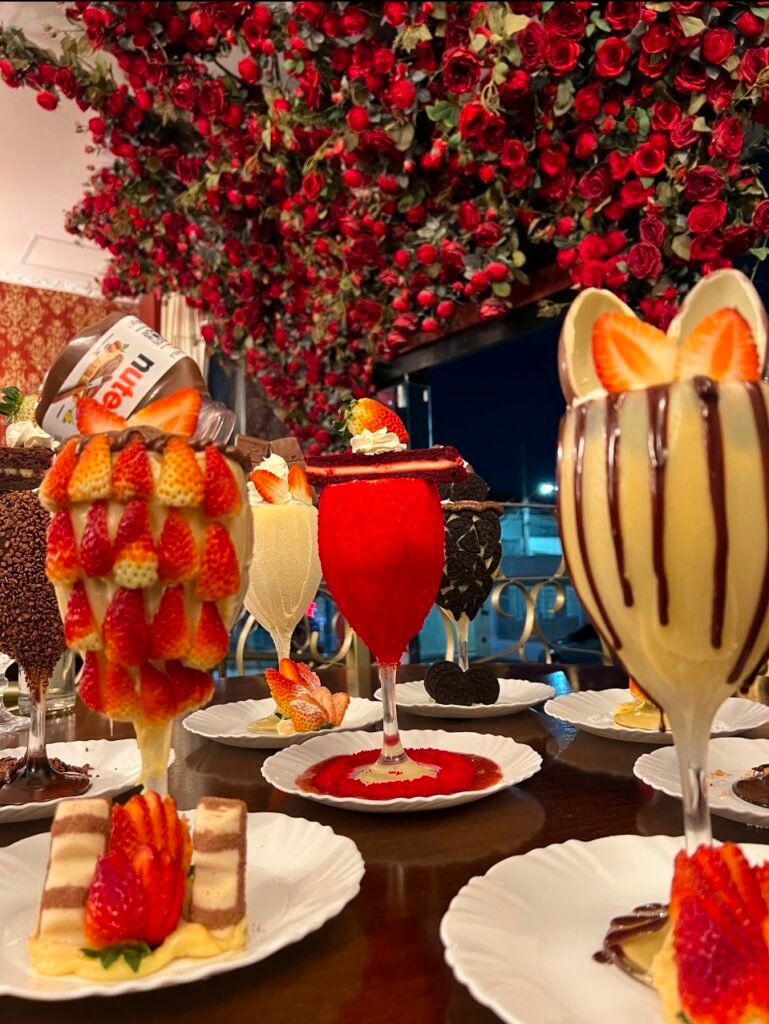 Doceria com taças de chocolate na Zona Norte de São Paulo