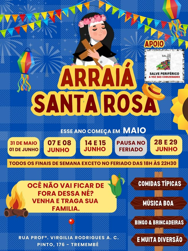Festa junina na Paróquia Santa Rosa, no bairro Tremembé, zona norte de são paulo