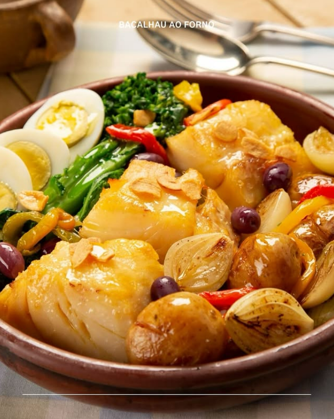 Bacalhau ao forno no restaurante Dona Florinda, em São Paulo