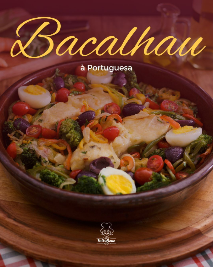 Bacalhau do restaurante Tutto Bene, cantina italiana na zona norte