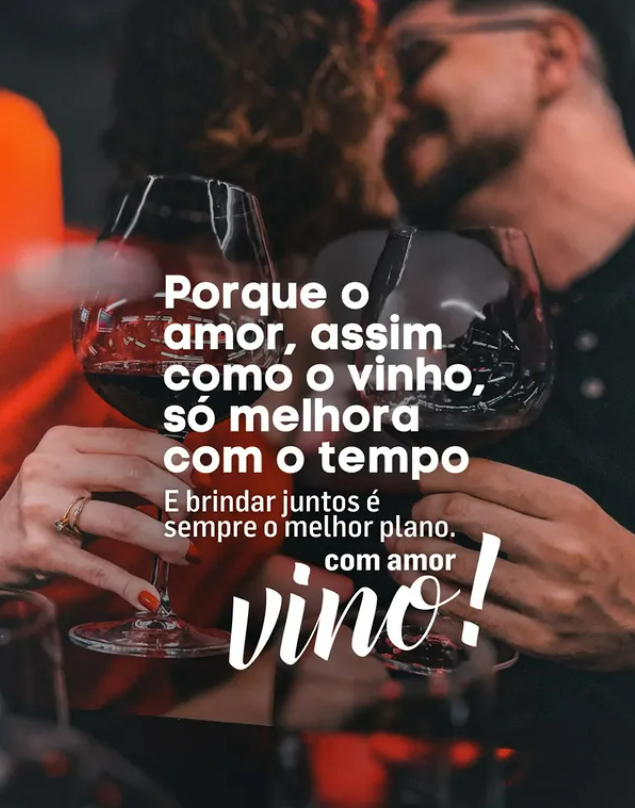 Menu especial de dia dos namorados no Vino Santana