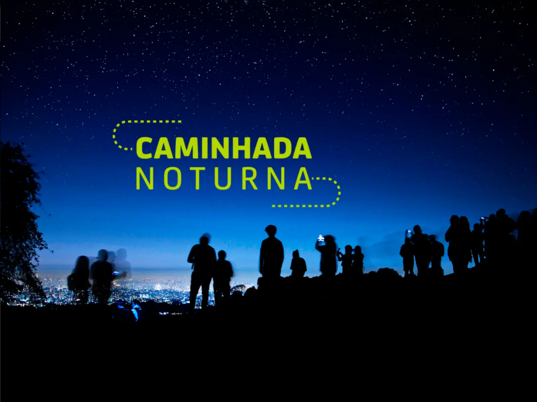 Caminhada noturna volta à zona norte de são paulo na serra da cantareira