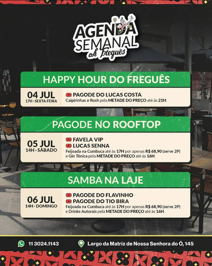Oh Freguês, restaurante que faz parte do novo polo gastronômico da zn na Freguesia do Ó