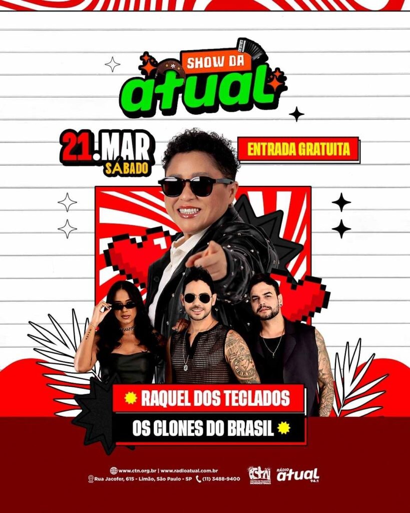 CTN recebe shows gratuitos em março para toda a população 