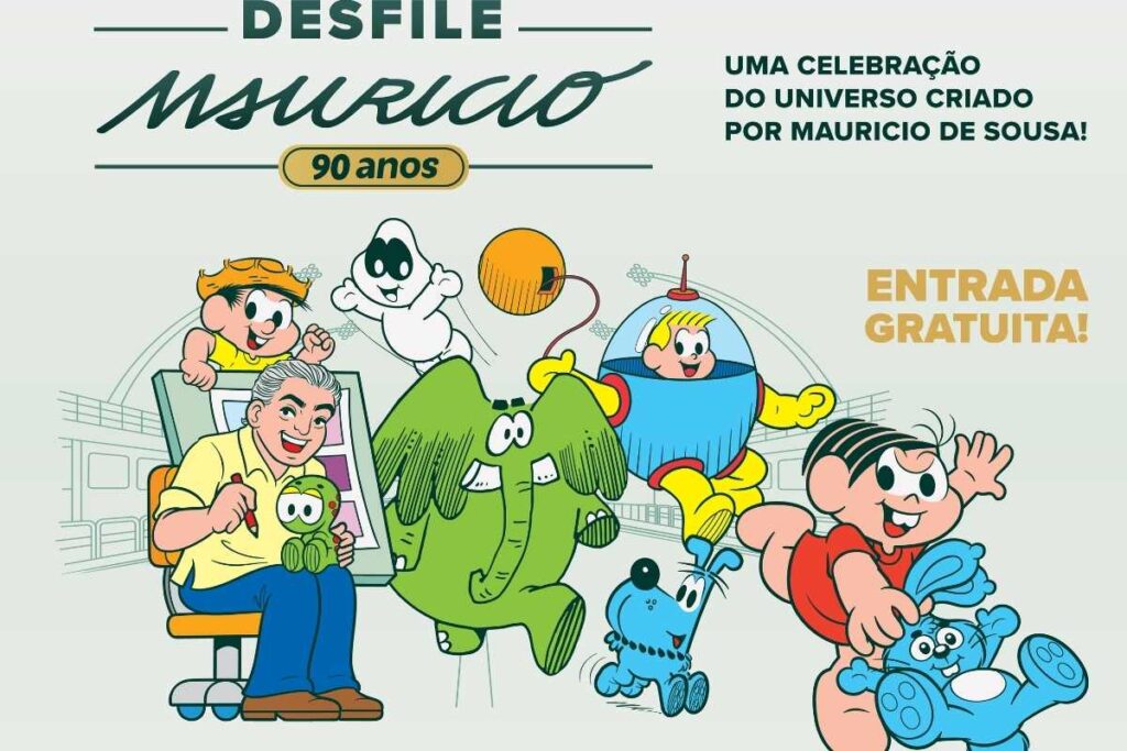 Desfile mauricio de souza no anhembi, zona norte de são paulo