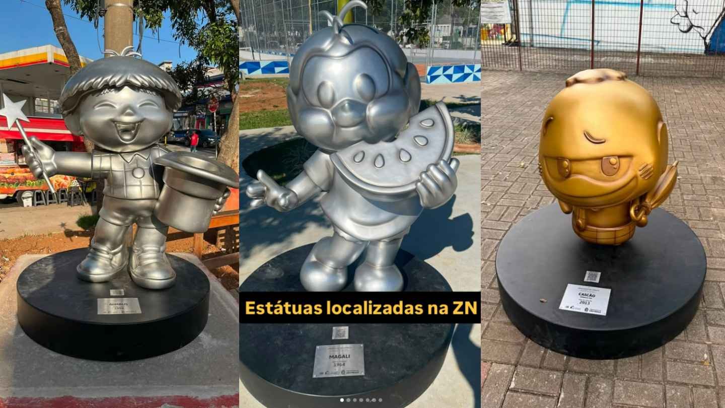 Estátuas da Turma da Mônica na ZN