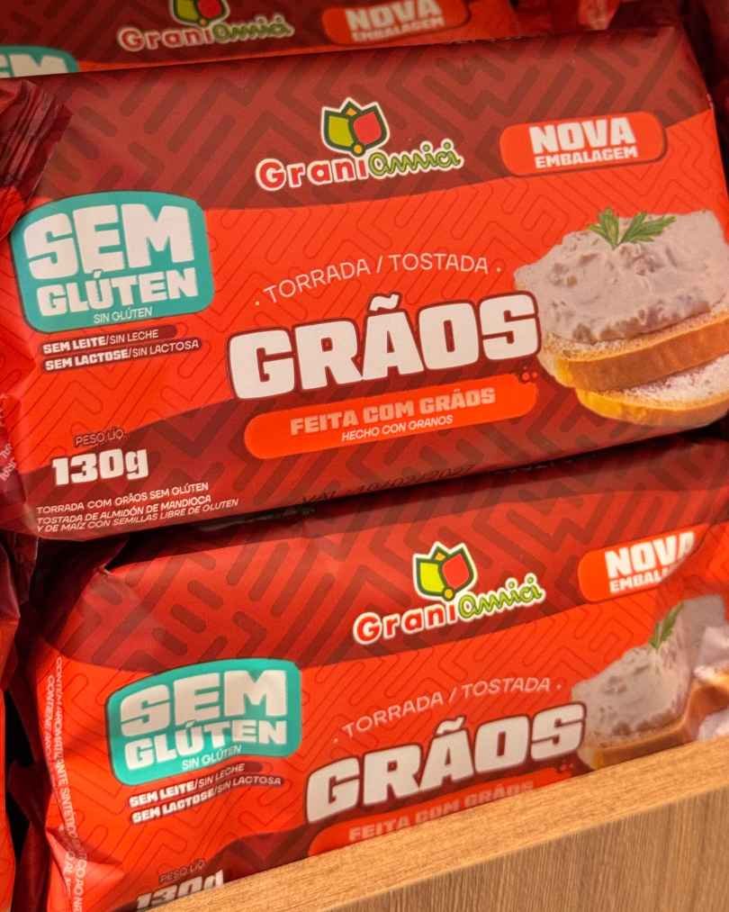Torrada sem glúten também é uma opção da loja Traz Pão recém inaugurada na ZN