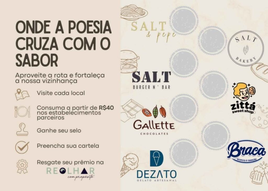 campanha de dia do vizinho na ZN com passaporte gastronômico