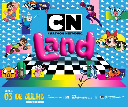 Cartoon Land chega ao Center Norte, em São Paulo